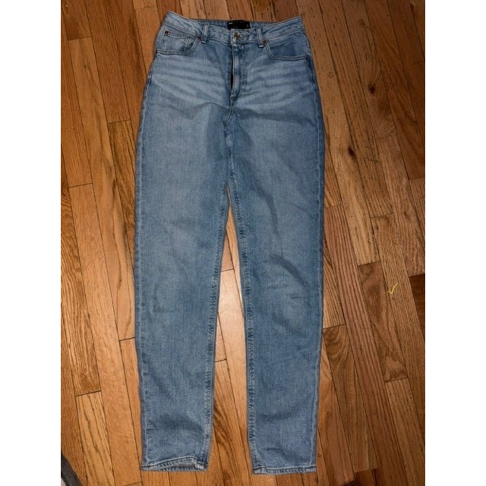 ASOS DESIGN Womens Light Blue Mom Jeans Size 28/34 Tapered Leg Denim‎ T50-43